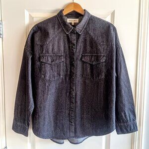 Alex Mill Black Western Denim Cotton Shirt